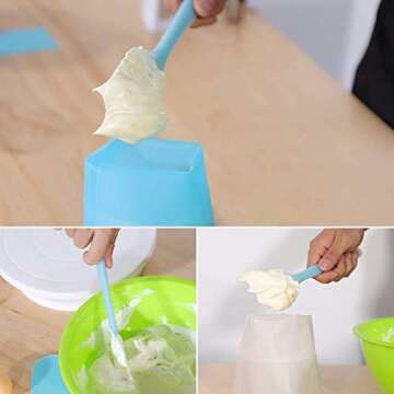 Kootek Cake Decorating Kits Supplies 52-in-1 Baking Accessories with Cake Turntable Stand, Numbered Cake Tips, Icing Smoother Spatula, Piping Pastry Bags and Decorating Pen Frosting Tools Set