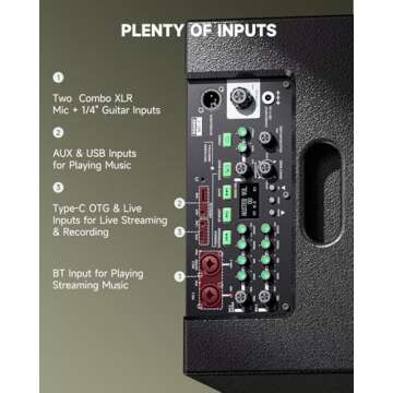 Donner MT-1 Portable PA System with Bluetooth & Rechargeable Battery