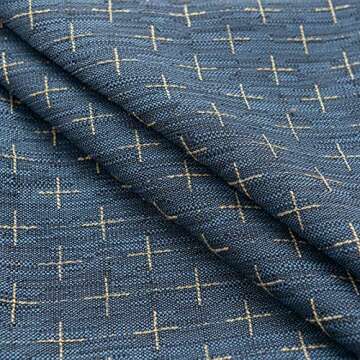 Stylish Dark Blue Burlap Pillow Covers for Home Decor