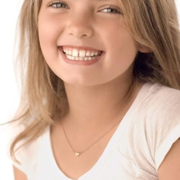 Turandoss Heart Initial Necklace for Girls - 14K Gold Filled