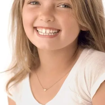 Turandoss Heart Initial Necklace for Girls - 14K Gold Filled