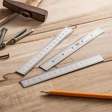 Precision Stainless Steel Ruler Set - Mr. Pen 3 Pack