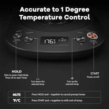 Mecity Electric Gooseneck Kettle with Temperature Control