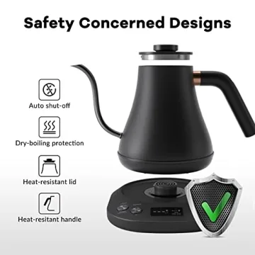 Mecity Electric Gooseneck Kettle with Temperature Control