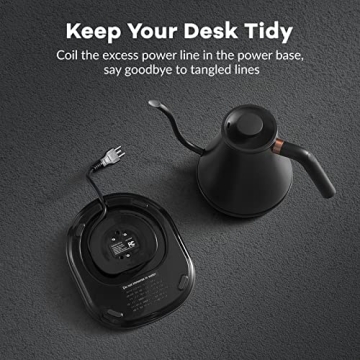 Mecity Electric Gooseneck Kettle with Temperature Control