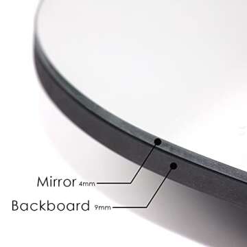 WOOD WORTH Irregular Mirror Decor for Living Room Bedroom Entryway, Wall Mounted Frameless 20 x 33 Inch Mirror for Wall Decor (Triangle)