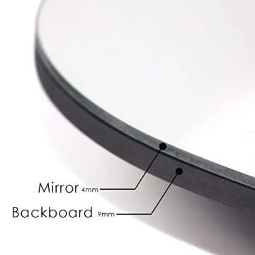 WOOD WORTH Irregular Mirror Decor for Living Room Bedroom Entryway, Wall Mounted Frameless 20 x 33 Inch Mirror for Wall Decor (Triangle)