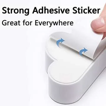 Hikinlichi 2 Pack Adhesive Key Hanger Organizer Magnetic Key Holders White Cloud Key Ring Keychains Hooks Racks 4 Strong Magnets Decorative Wall Mount Holder Fridge Magnets Wall Door Entryway Kitchen