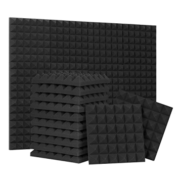24 Pack Acoustic Foam Panels - Soundproofing Solution