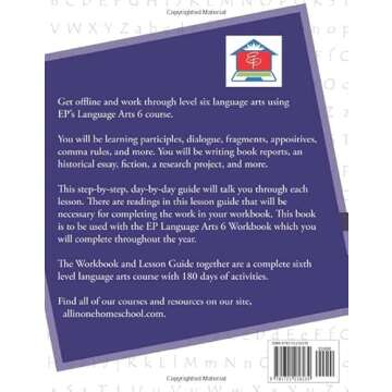 EP Language Arts 6 Lesson Guide: Part of the Easy Peasy All-in-One Homeschool