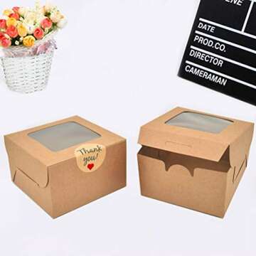 LINSHRY Bakery Boxes - Eco-Friendly Gift Packaging
