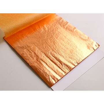 Speedball Genuine Copper Leaf - 25 Sheets of Art Supply