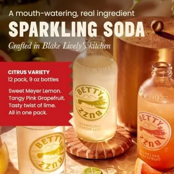 Delicious Betty Buzz Citrus Sparkling Soda Variety Pack