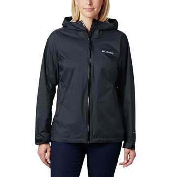Columbia Women's EvaPOURation Jacket, Black, Small