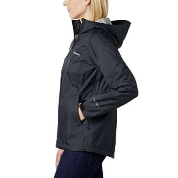 Columbia Women's EvaPOURation Jacket, Black, Small