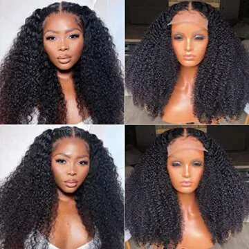 UNICE Afro Kinky Curly Lace Closure Wig for Natural Style