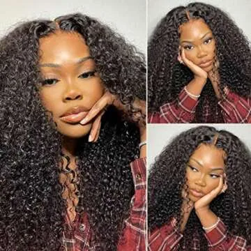 UNICE Afro Kinky Curly Lace Closure Wig for Natural Style