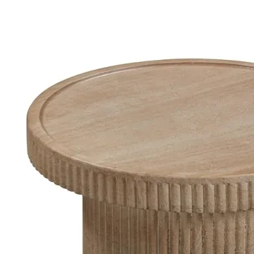 Tov Furniture Darcy Outdoor Faux Travertine Side Table