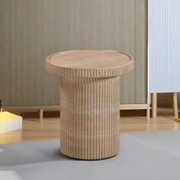 Tov Furniture Darcy Outdoor Faux Travertine Side Table