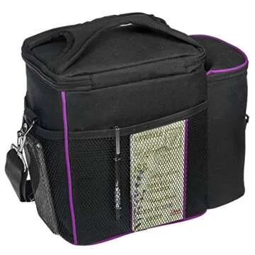 Meal Prep Lunch Box - 8 Piece Set - Insulated Container For Women or Men - 3 Bento Style Boxes (BPA Free) in Large Lunch Bag- Microwave Safe - Includes Fork, Spoon, Thermos & 2 Ice Packs - A2S