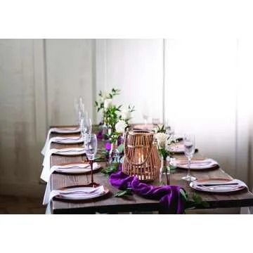 Natural Rattan Lantern with Handle, 7 1/2" x 10 1/4", Tableware and Home Decor, Great for Weddings, Birthdays, Office Parties and Other Celebration Events