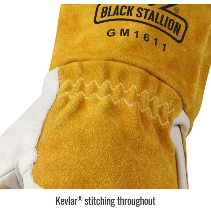 Revco GM1611 Leather MIG Welding Gloves - Protect Hands Comfortably