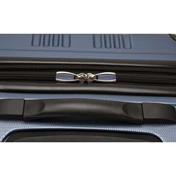 Rockland London Hardside Expandable Luggage with Spinner Wheels, Blue, 28-24-20-Inch