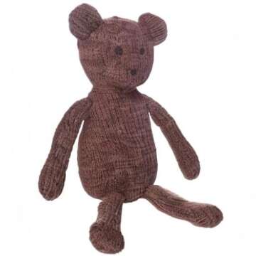 Manhattan Toy Juno Knit Fabric Bear Stuffed Animal, 8"