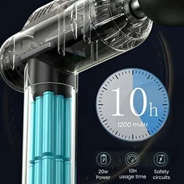 KZED Massage Gun Quiet Handheld Deep Tissue Pain Relief