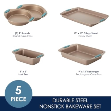 Rachael Ray Cucina Bakeware Nonstick Set 5 Piece
