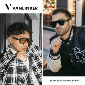 VANLINKER Retro Aviator Polarized Sunglasses for Any Occasion
