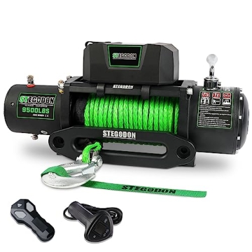 STEGODON Winch 9500 lb - Reliable Electric Winch with Wireless Remote Control