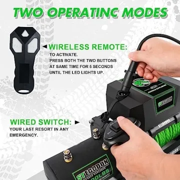 STEGODON 9500 lb Winch with Wireless Control for Trucks