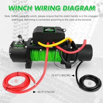 STEGODON 9500 lb Winch with Wireless Control for Trucks