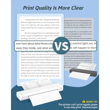 Odaro M08F Portable Thermal Printer - Wireless Inkless Printing