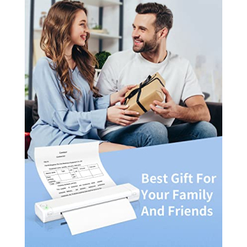 Odaro M08F Portable Thermal Printer - Wireless Inkless Printing