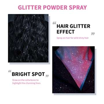 Gorgeous Body Glitter Spray for Festivals and Parties