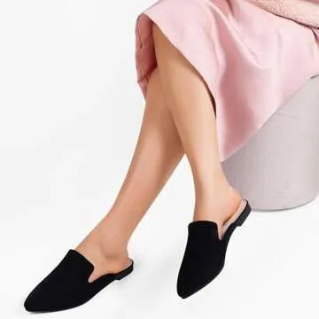 MUSSHOE Comfortable Pointed Toe Mules for Women