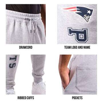 Ultra Game Men's NFL Game Day Jogger Sweatpants - Heather Gray