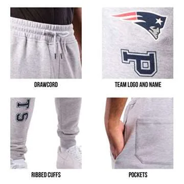 Ultra Game Men's NFL Game Day Jogger Sweatpants - Heather Gray