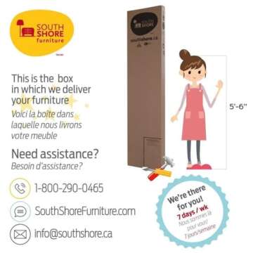 South Shore Logik Twin Mates Bed (39'') with 3 Drawers, Pure White