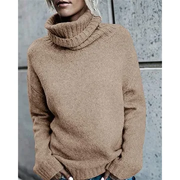 FISACE Women's Cozy Oversized Turtleneck Sweater