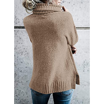 FISACE Women's Cozy Oversized Turtleneck Sweater