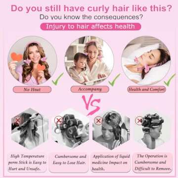 PINTAUR Heatless Curling Rod for Elegant Hairstyles