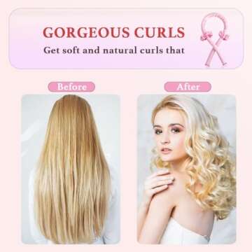 PINTAUR Heatless Curling Rod for Elegant Hairstyles