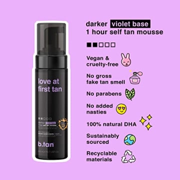 Best Self Tan Mousse - b.tan Violet Base Tanning Foam