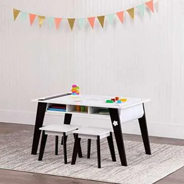 Wildkin Kids Arts and Crafts Table Set, Modern Design