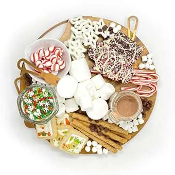 Choosy Chef 10" Magnetic Cheese Board Set for Charcuterie