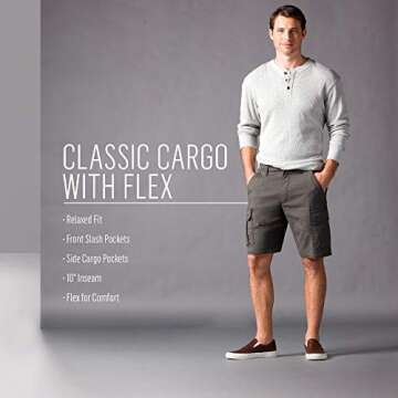 Wrangler Authentics Men's Classic Cargo Stretch Shorts