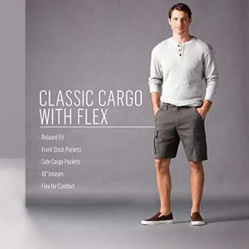 Wrangler Authentics Men's Classic Cargo Stretch Shorts